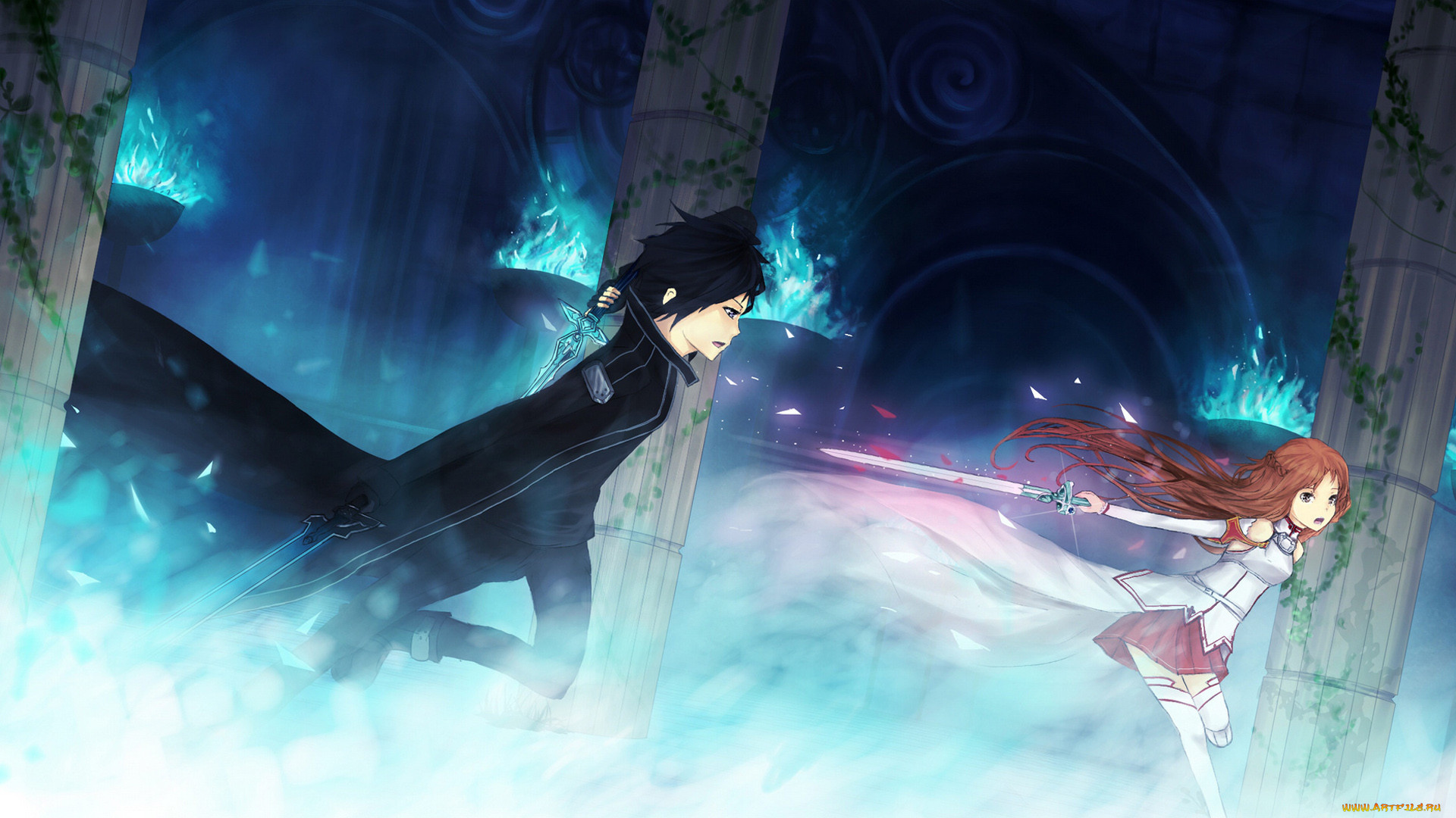 , sword, art, online